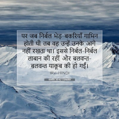 उत्पत्ति 30:42 बाइबल आयत की व्याख्या