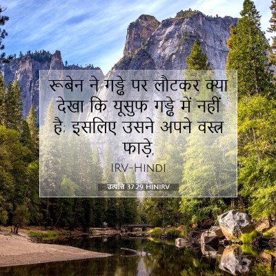 उत्पत्ति 37:29 HINIRV बाइबल आयत इमेज