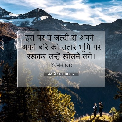 उत्पत्ति 44:11 बाइबल आयत की व्याख्या