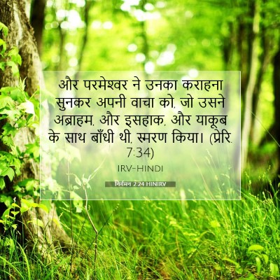 निर्गमन 2:24 HINIRV बाइबल आयत इमेज
