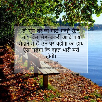 निर्गमन 9:3 HINIRV बाइबल आयत इमेज