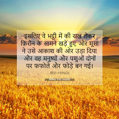 निर्गमन 9:10 HINIRV बाइबल आयत इमेज