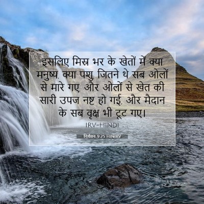 निर्गमन 9:25 HINIRV बाइबल आयत इमेज