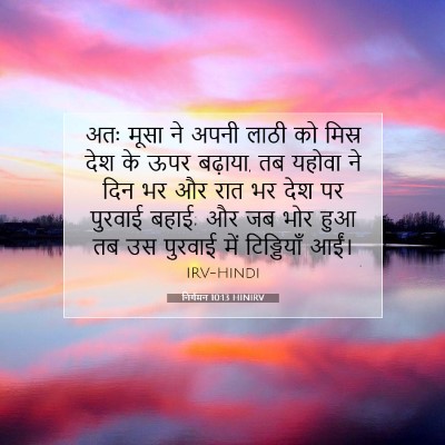 निर्गमन 10:13 HINIRV बाइबल आयत इमेज