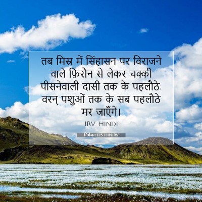 निर्गमन 11:5 HINIRV बाइबल आयत इमेज