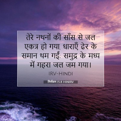 निर्गमन 15:8 HINIRV बाइबल आयत इमेज
