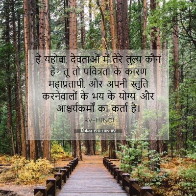 निर्गमन 15:11 HINIRV बाइबल आयत इमेज