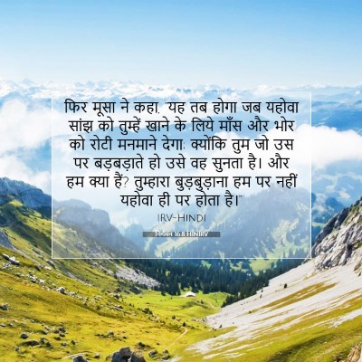 निर्गमन 16:8 HINIRV बाइबल आयत इमेज