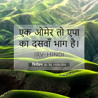 निर्गमन 16:36 HINIRV बाइबल आयत इमेज