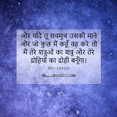 निर्गमन 23:22 HINIRV बाइबल आयत इमेज