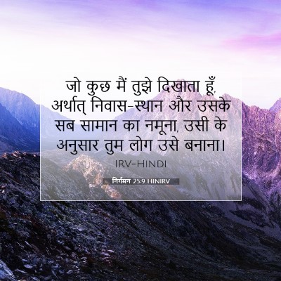 निर्गमन 25:9 HINIRV बाइबल आयत इमेज