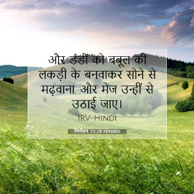 निर्गमन 25:28 HINIRV बाइबल आयत इमेज
