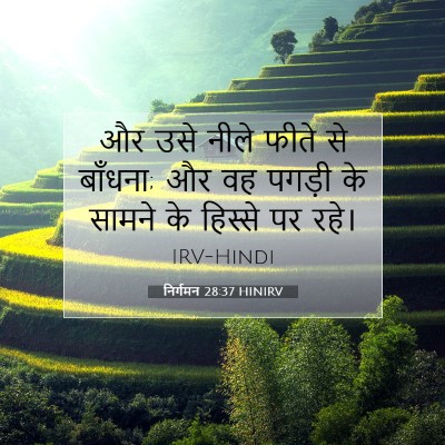 निर्गमन 28:37 HINIRV बाइबल आयत इमेज