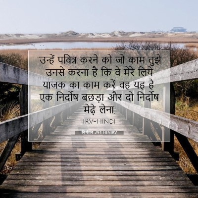 निर्गमन 29:1 HINIRV बाइबल आयत इमेज