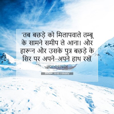 निर्गमन 29:10 HINIRV बाइबल आयत इमेज