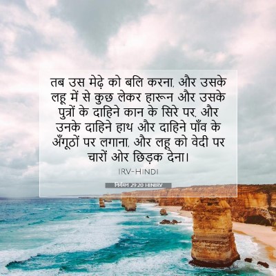 निर्गमन 29:20 HINIRV बाइबल आयत इमेज