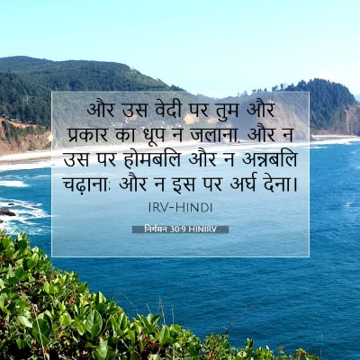 निर्गमन 30:9 HINIRV बाइबल आयत इमेज
