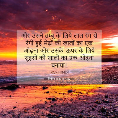 निर्गमन 36:19 HINIRV बाइबल आयत इमेज