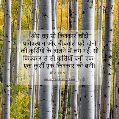 निर्गमन 38:27 HINIRV बाइबल आयत इमेज