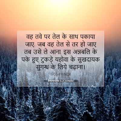 लैव्यव्यवस्था 6:21 HINIRV बाइबल आयत इमेज