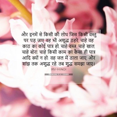 लैव्यव्यवस्था 11:32 HINIRV बाइबल आयत इमेज