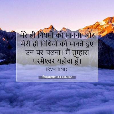 लैव्यव्यवस्था 18:4 HINIRV बाइबल आयत इमेज
