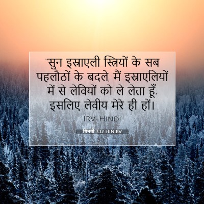 गिनती 3:12 बाइबल आयत की व्याख्या