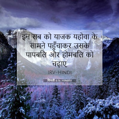 गिनती 6:16 बाइबल आयत की व्याख्या