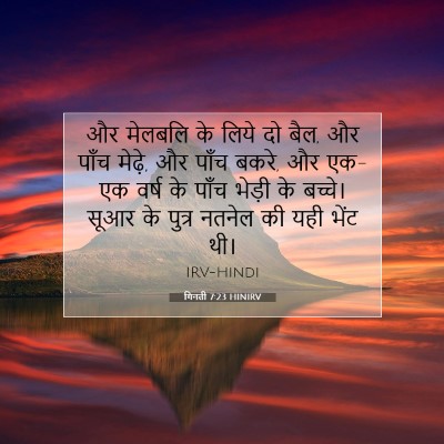 गिनती 7:23 बाइबल आयत की व्याख्या