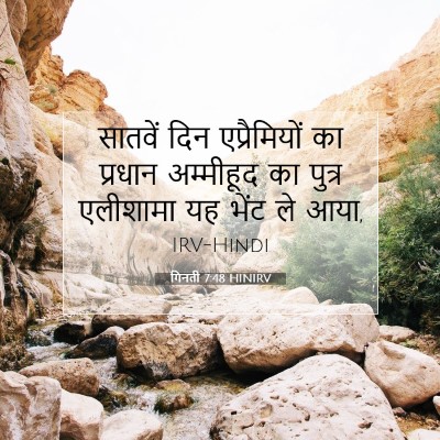 गिनती 7:48 HINIRV बाइबल आयत इमेज