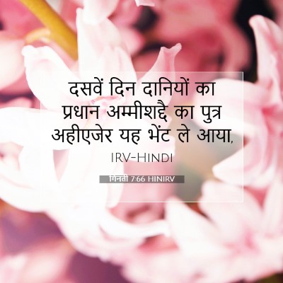 गिनती 7:66 HINIRV बाइबल आयत इमेज