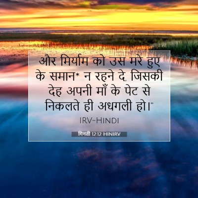 गिनती 12:12 बाइबल आयत की व्याख्या