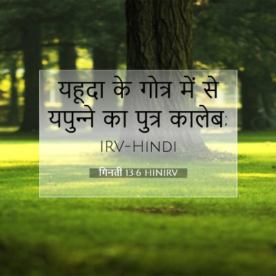 गिनती 13:6 बाइबल आयत की व्याख्या