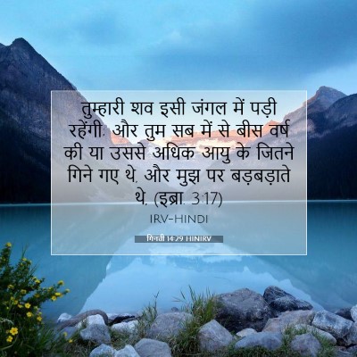 गिनती 14:29 HINIRV बाइबल आयत इमेज
