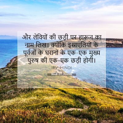 गिनती 17:3 HINIRV बाइबल आयत इमेज