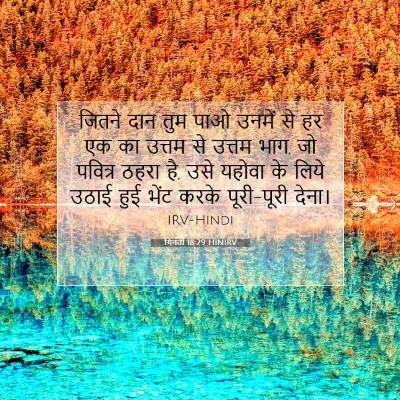 गिनती 18:29 बाइबल आयत की व्याख्या