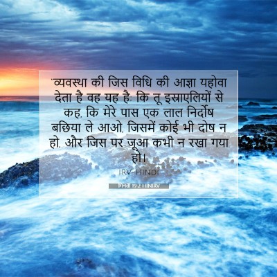 गिनती 19:2 बाइबल आयत की व्याख्या