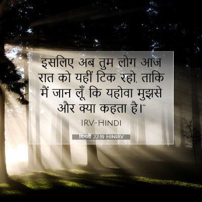 गिनती 22:19 बाइबल आयत की व्याख्या