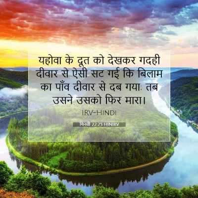 गिनती 22:25 बाइबल आयत की व्याख्या