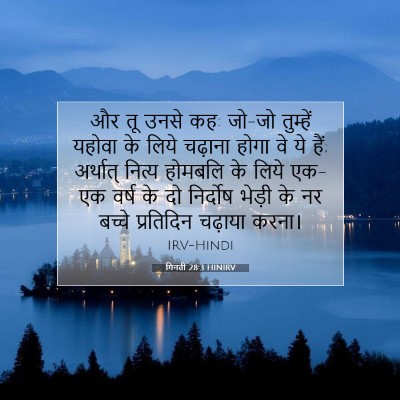 गिनती 28:3 बाइबल आयत की व्याख्या