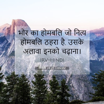 गिनती 28:23 बाइबल आयत की व्याख्या