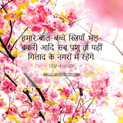 गिनती 32:26 HINIRV बाइबल आयत इमेज