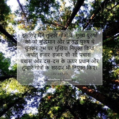 व्यवस्थाविवरण 1:15 बाइबल आयत की व्याख्या