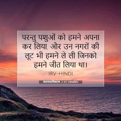 व्यवस्थाविवरण 2:35 बाइबल आयत की व्याख्या