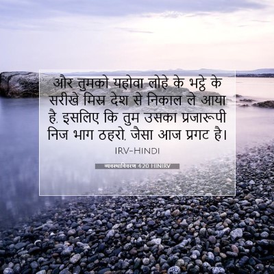 व्यवस्थाविवरण 4:20 HINIRV बाइबल आयत इमेज