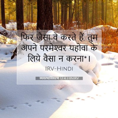 व्यवस्थाविवरण 12:4 HINIRV बाइबल आयत इमेज