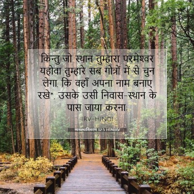 व्यवस्थाविवरण 12:5 HINIRV बाइबल आयत इमेज