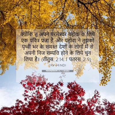 व्यवस्थाविवरण 14:2 HINIRV बाइबल आयत इमेज