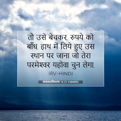 व्यवस्थाविवरण 14:25 HINIRV बाइबल आयत इमेज
