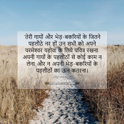 व्यवस्थाविवरण 15:19 HINIRV बाइबल आयत इमेज
